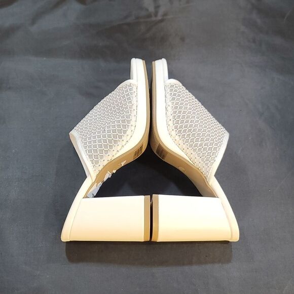 BRAND NEW DIBA MESH EMBELLISHED MULES WITH BLOCK HEEL SANDAL G1 - Picture 11 of 14